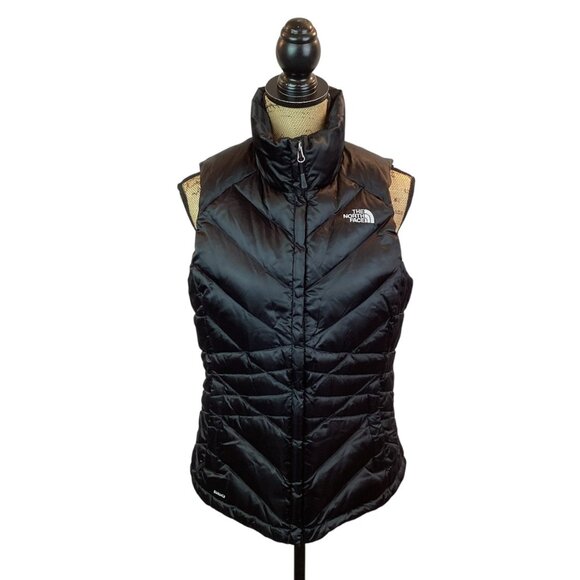 The North Face Womens 550 Down Puffer Vest Medium Black Nylon - Picture 1 of 12